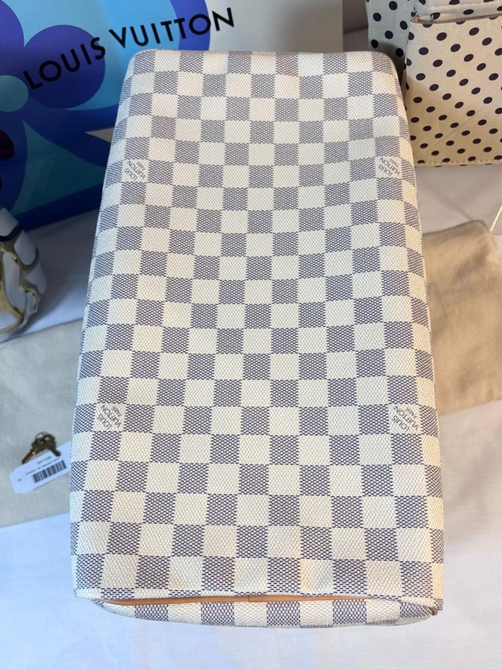 Stunning Louis Vuitton Speedy 35 Azur - Picture 11 of 16